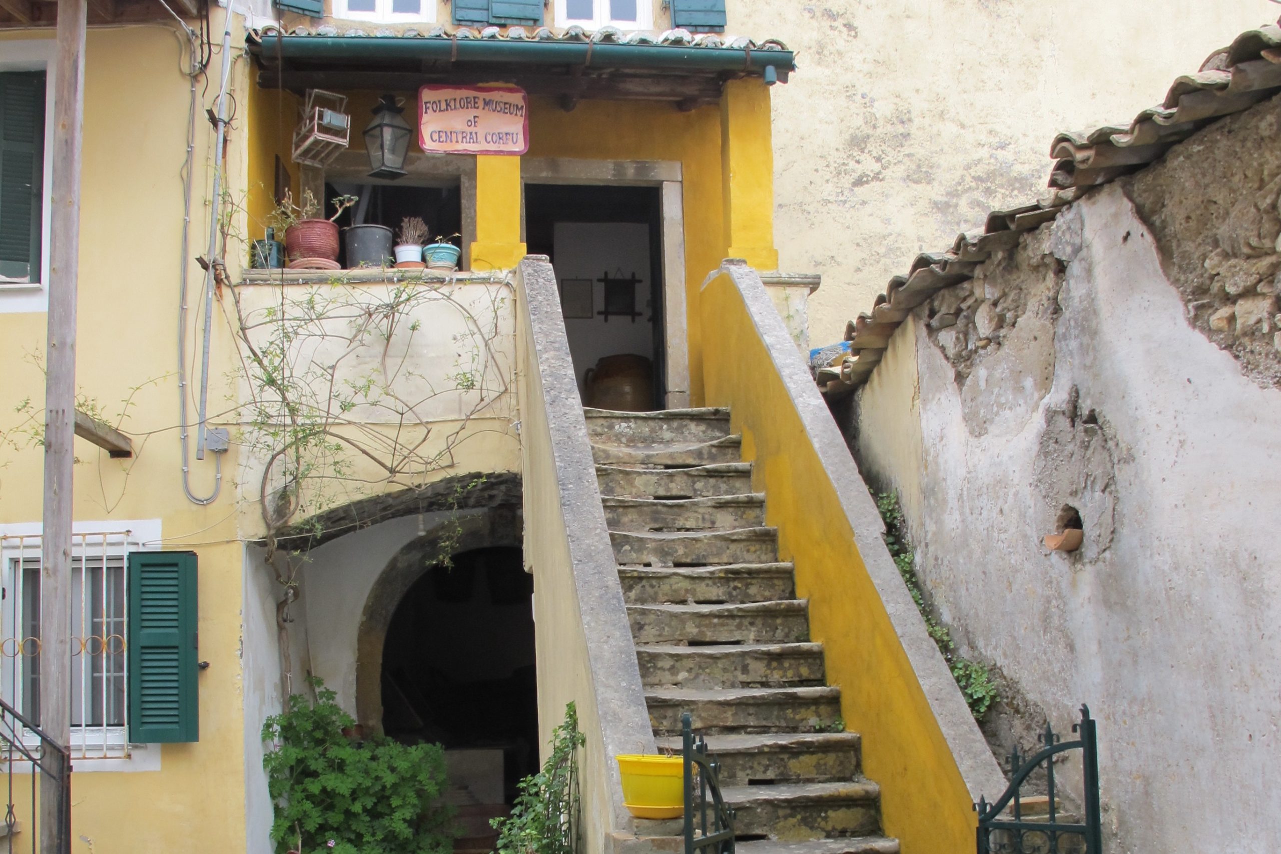 Entrance to the Folklore Museum of Central Corfu in Sinarades